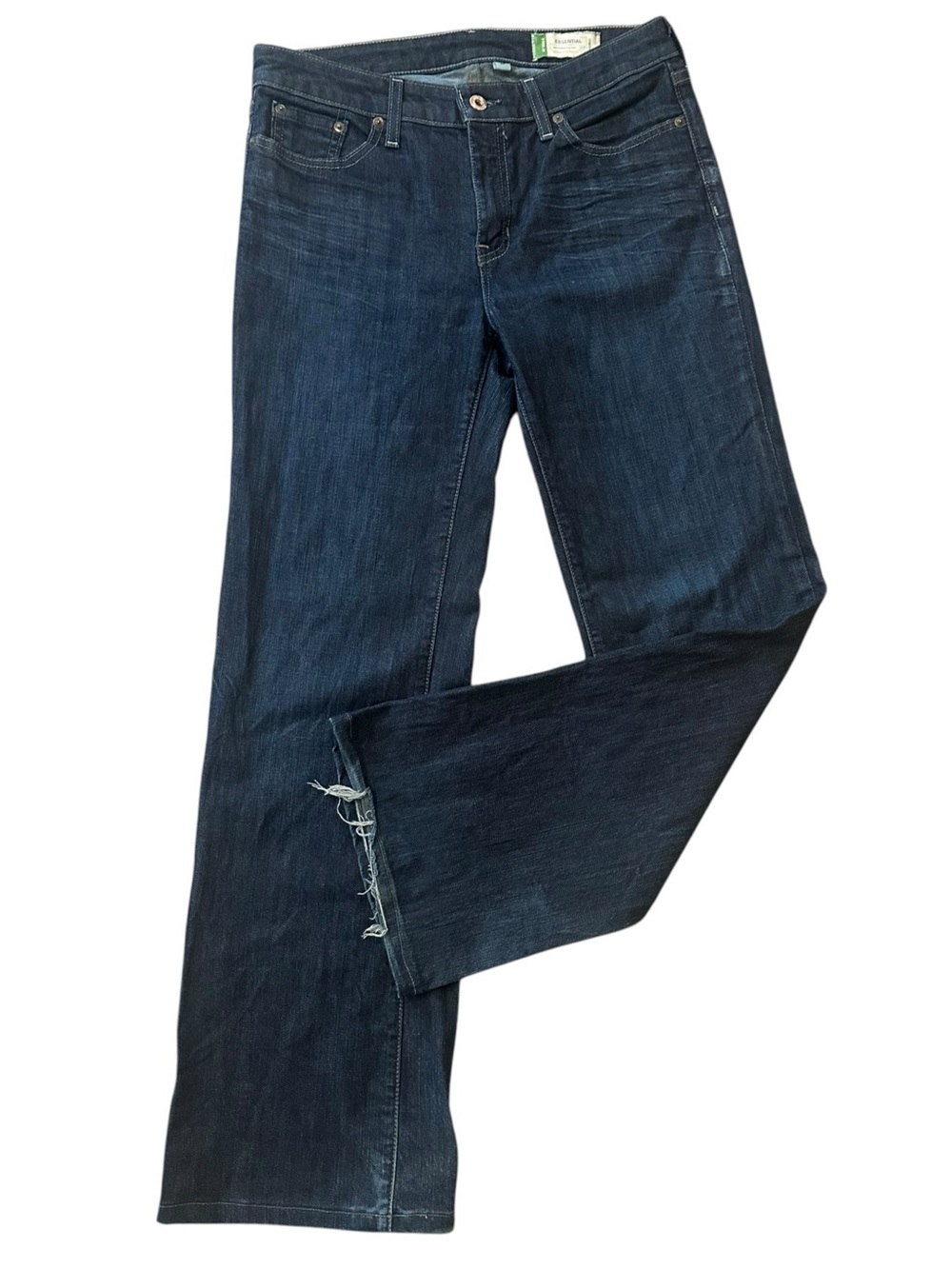 GAP Essential dark wash cotton/stretch blend bootcut jeans size 4 Regular